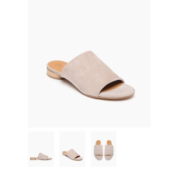 Coclico Shoes - $325 Coclico Clidro Slides Shoes 37 6 Slip On Gray Suede Leather Wood Heel